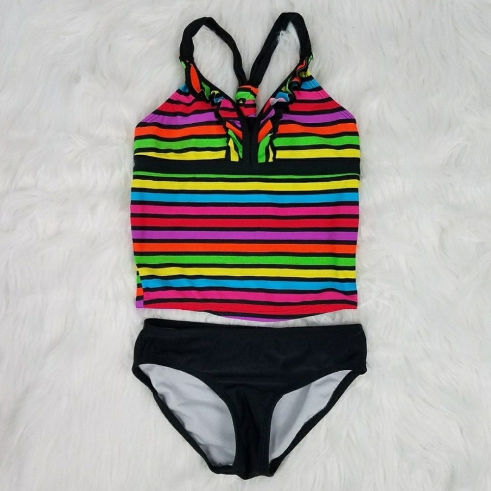Girls Tankini Swimsuit Size 6 2 Piece